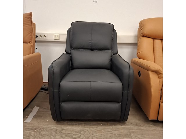 Elektrische relaxfauteuil met massagefunctie, zwart - afbeelding 3 van  10
