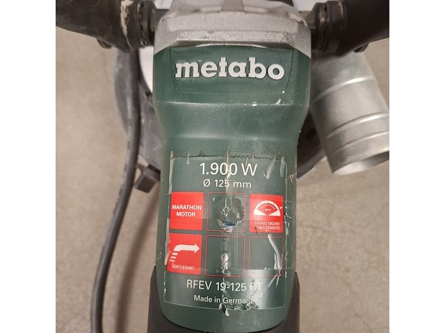 Elektrische renovatie slijper metabo, rfev 19-125 rt, bouwjaar 2017 - afbeelding 5 van  6