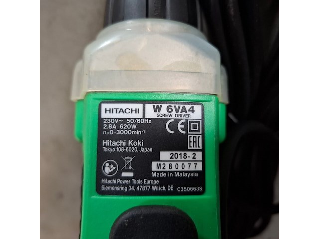 Elektrische schroevendraaier, hitachi, w 6va4, 2018 - afbeelding 5 van  5