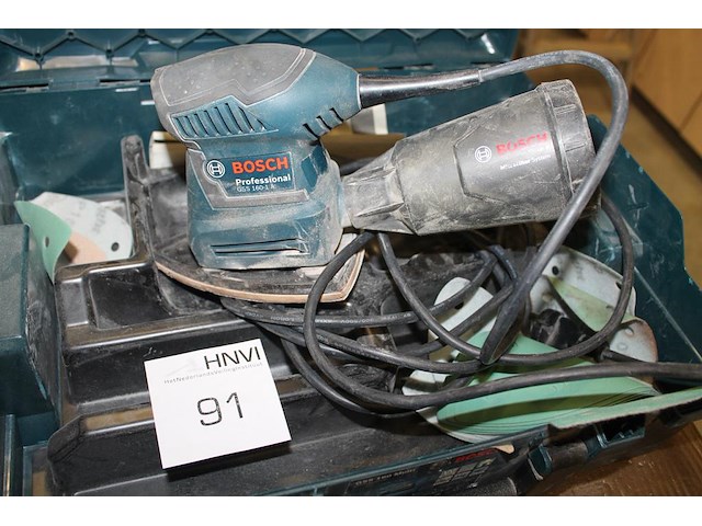 Elektrische schuurmachine bosch professional gss160-1a in lbox. - afbeelding 1 van  3