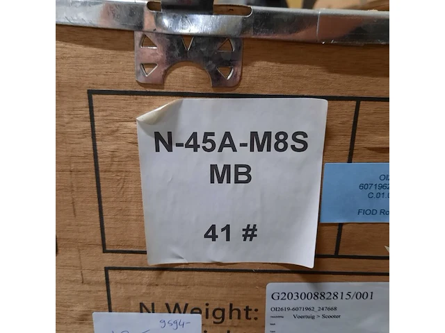 Elektrische scooter, mangosteen, m8, n-45a-m8s mb41 - afbeelding 2 van  2