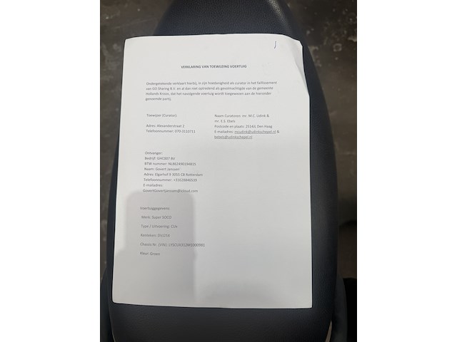 Elektrische scooter, super soco, cux - afbeelding 5 van  16