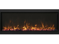 Elektrische sfeerhaard, amantii, bi-30-xtraslim, zwart, 2017 - afbeelding 3 van  6