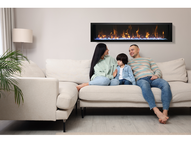 Elektrische sfeerhaard, amantii, bi-30-xtraslim, zwart, 2017 - afbeelding 5 van  6