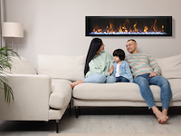 Elektrische sfeerhaard, amantii, bi-30-xtraslim, zwart, 2017 - afbeelding 5 van  6