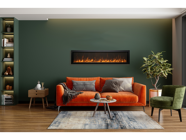 Elektrische sfeerhaard, amantii, bi-50-xtraslim, zwart, 2017 - afbeelding 4 van  6