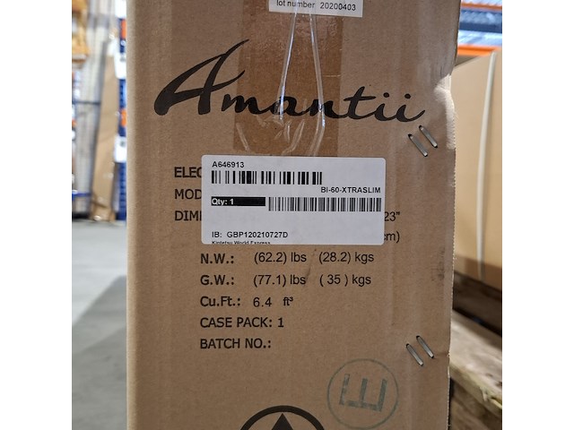 Elektrische sfeerhaard, amantii, bi-60-xtraslim, zwart, 2017 - afbeelding 2 van  2