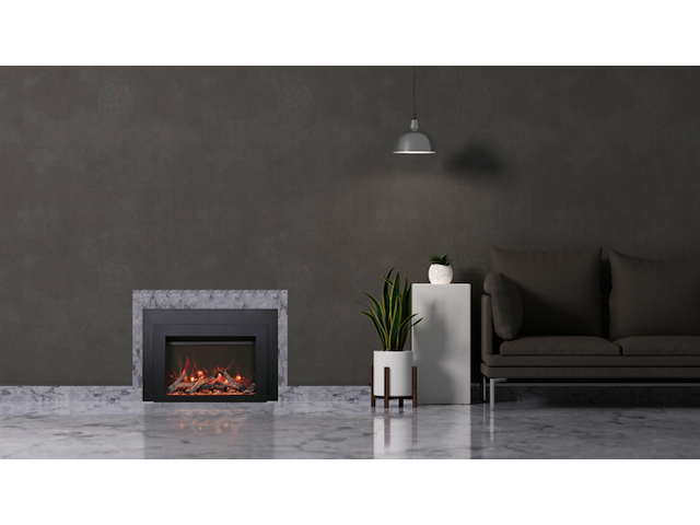 Elektrische sfeerhaard, amantii, ins-fm-30, zwart, 2017 - afbeelding 2 van  5