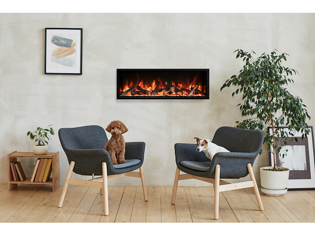 Elektrische sfeerhaard, amantii, sym-42-xt, zwart, 2018 - afbeelding 4 van  6