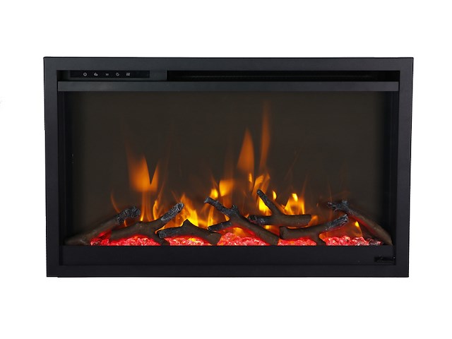 Elektrische sfeerhaard, remii, 26" extra slim, zwart, 2018 - afbeelding 1 van  8