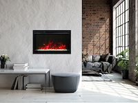 Elektrische sfeerhaard, remii, 26" extra slim, zwart, 2018 - afbeelding 7 van  8