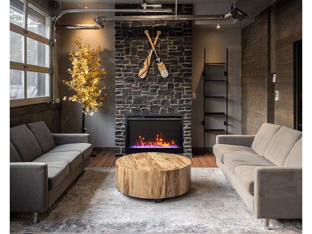 Elektrische sfeerhaard, remii, 26" extra slim, zwart, 2018 - afbeelding 8 van  8