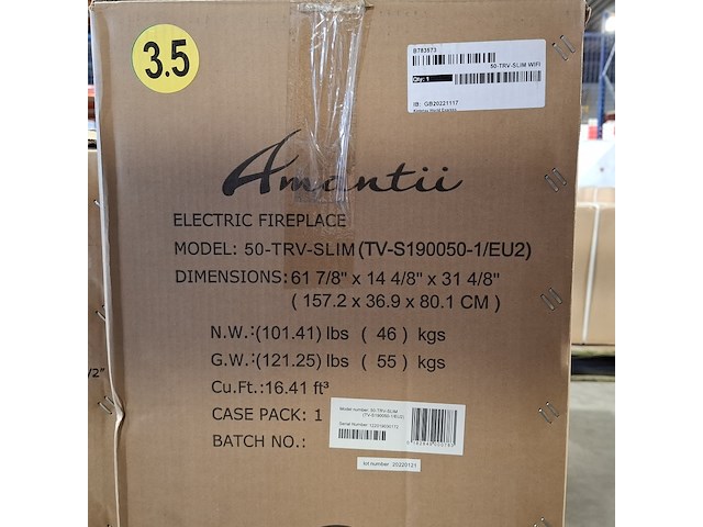 Elektrische sfeerhaard remii, 50-trv-slim wifi, zwart, 2021 - afbeelding 3 van  3