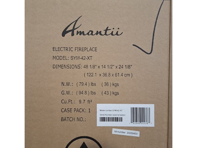 Elektrische sfeerhaard, remii, sym-42-xt, zwart, 2017 - afbeelding 2 van  2