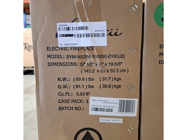 Elektrische sfeerhaard, remii, sym-50, zwart, 2017 - afbeelding 2 van  2