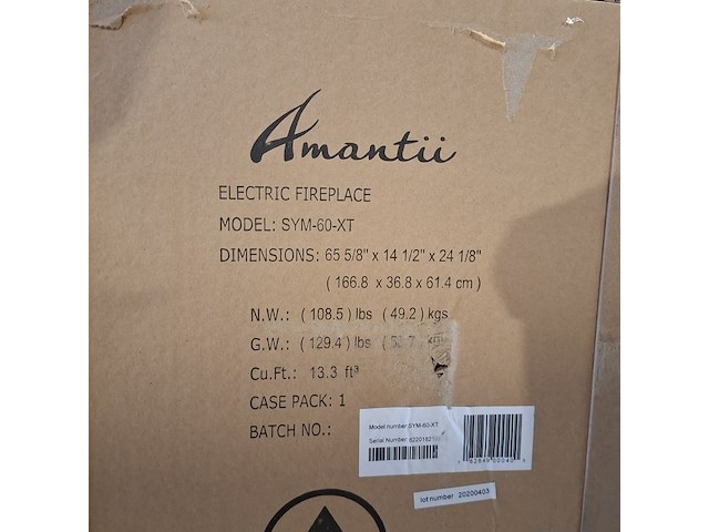 Elektrische sfeerhaard, remii, sym-60-xt, zwart, 2020 - afbeelding 1 van  1