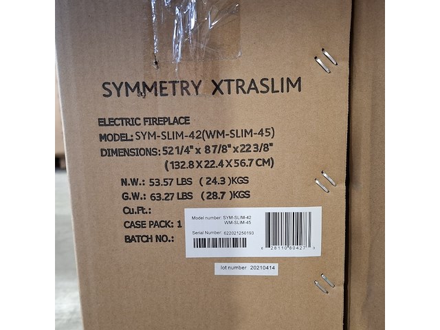 Elektrische sfeerhaard, remii, sym-slim-42, zwart, 2017 - afbeelding 2 van  2