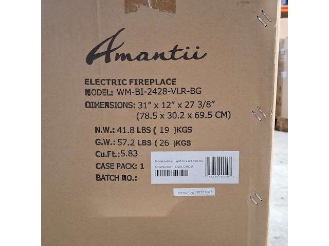 Elektrische sfeerhaard, remii, wm-bi-2428-vlr-bg, zwart, 2017 - afbeelding 2 van  2
