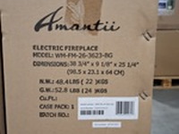 Elektrische sfeerhaard, remii, wm-fm-26-3623-bg, zwart, 2017 - afbeelding 2 van  2