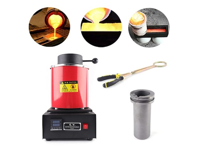 Elektrische smelt oven tot 1100 geschikt voor edelmetaal o.a. goud en zilver, s y italy - afbeelding 3 van  10
