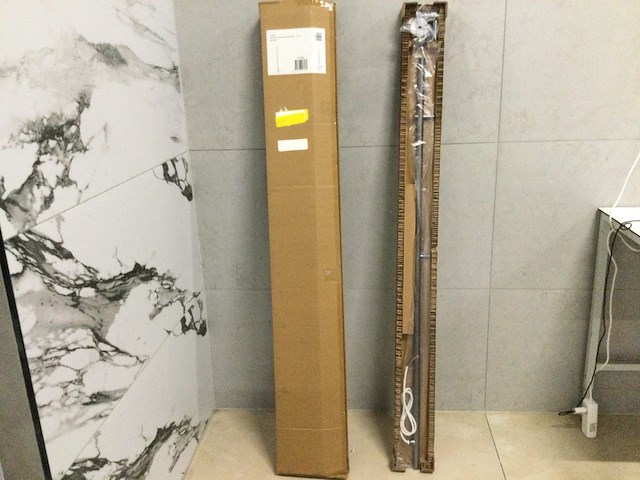 Elektrische staafhandoekradiator 150 cm wb, callista 41.3502, gunmetal - afbeelding 2 van  3