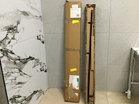 Elektrische staafhandoekradiator 150 cm wb, callista 41.3502, mat zwart - afbeelding 2 van  3