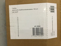 Elektrische staafhandoekradiator 150 cm wb, callista 41.3502, mat zwart - afbeelding 3 van  3