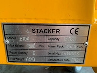 Elektrische stapelaar dolly's 40x60 intralift, e150, geel, bouwjaar 2012 - afbeelding 4 van  5