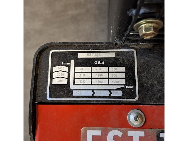 Elektrische stapelaar, ed, est122, 2022 - afbeelding 14 van  14