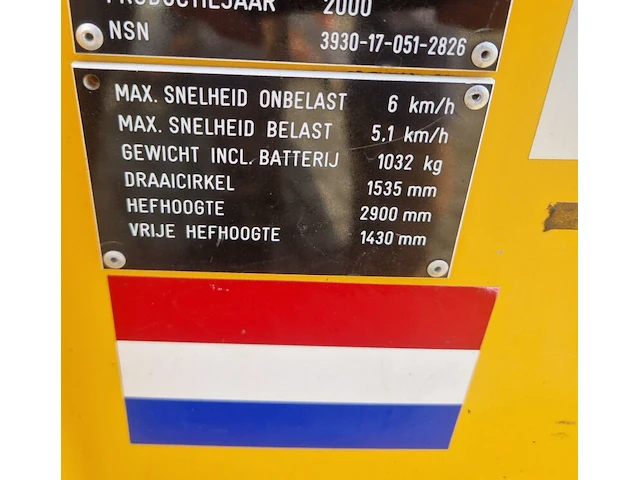 Elektrische stapelaar, jungheinrich, ejc 14, 2000 - afbeelding 3 van  19