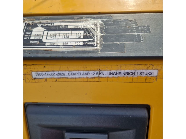 Elektrische stapelaar, jungheinrich, ejc 14, 2000 - afbeelding 18 van  19