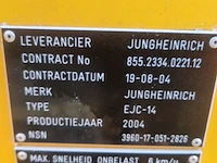 Elektrische stapelaar, jungheinrich, ejc 14, 2004 - afbeelding 9 van  22