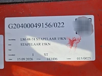 Elektrische stapelaar, linde, l14 - afbeelding 16 van  23