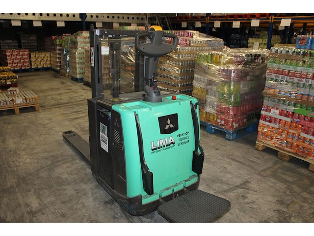 Elektrische stapelaar mitsubishi pbv 20pd premia. afgelezen urenstand 108 uur. bouwjaar 2022. gewicht 1150 ... - afbeelding 2 van  7