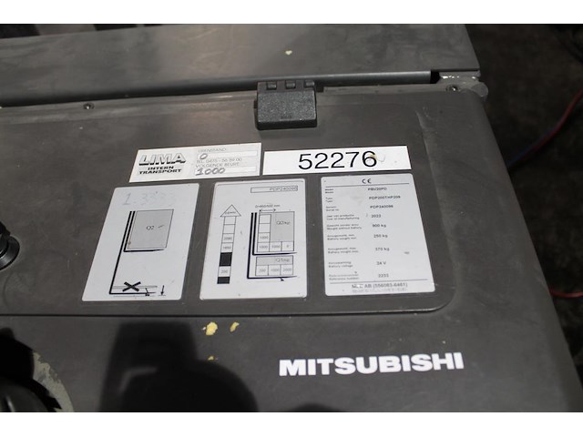 Elektrische stapelaar mitsubishi pbv 20pd premia. afgelezen urenstand 215 uur. bouwjaar 2022 - afbeelding 5 van  6