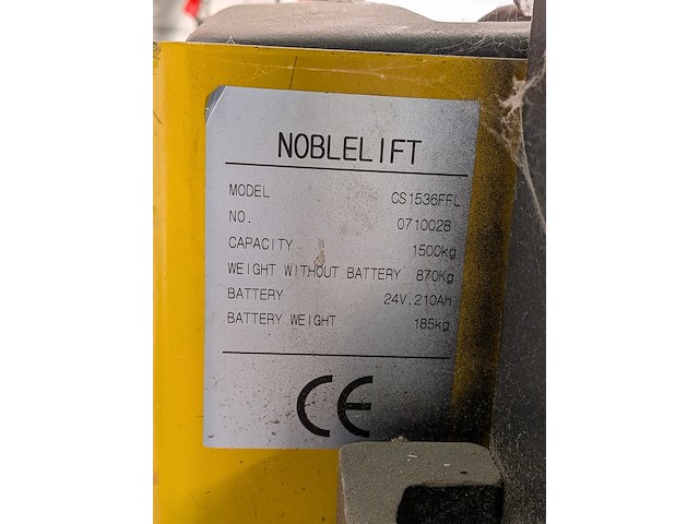 Elektrische stapelaar noblelift, cs1536ffl - afbeelding 12 van  13
