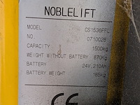 Elektrische stapelaar noblelift, cs1536ffl - afbeelding 12 van  13