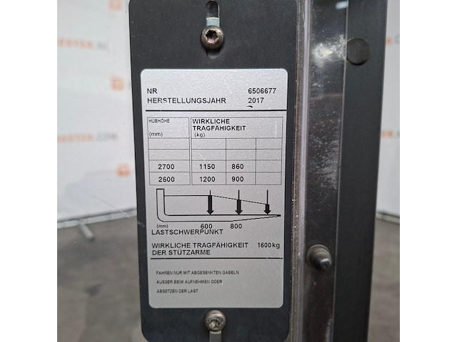 Elektrische stapelaar, toyota, swe120l - dxt 2700 - bt staxio - afbeelding 5 van  21