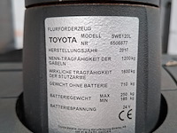 Elektrische stapelaar, toyota, swe120l - dxt 2700 - bt staxio - afbeelding 4 van  21