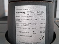 Elektrische stapelaar, toyota, swe120l - dxt 2700 - bt staxio - afbeelding 12 van  21