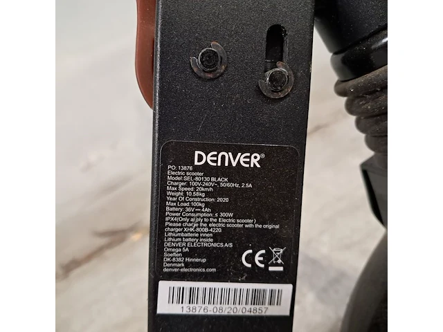 Elektrische step, denver, sel-80e30 black, 2020 - afbeelding 9 van  10