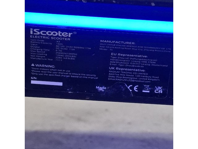 Elektrische step, i-scooter, ix3 - afbeelding 8 van  16