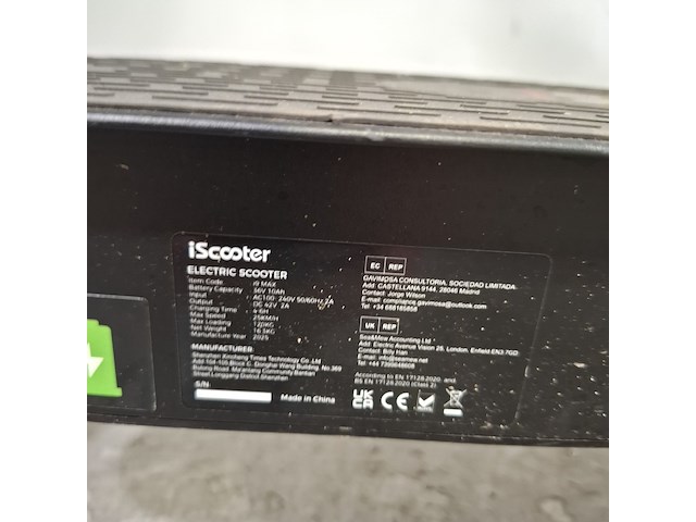 Elektrische step, iscooter, i9-max - afbeelding 7 van  11