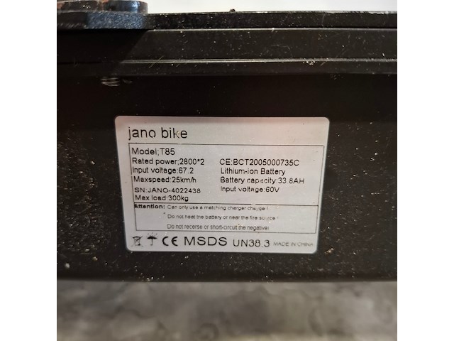 Elektrische step, janobike, t85 - afbeelding 6 van  16