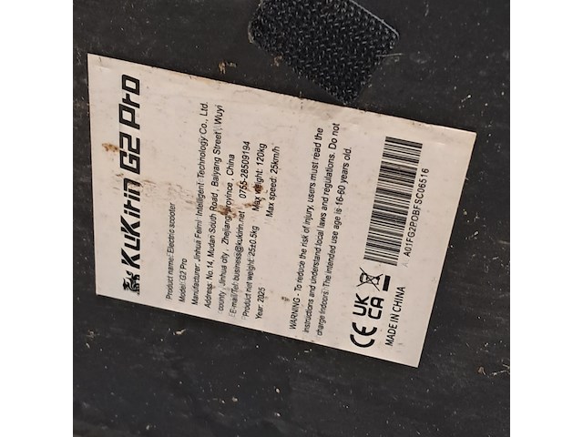 Elektrische step, kugoo kirin, g2 pro - afbeelding 3 van  11