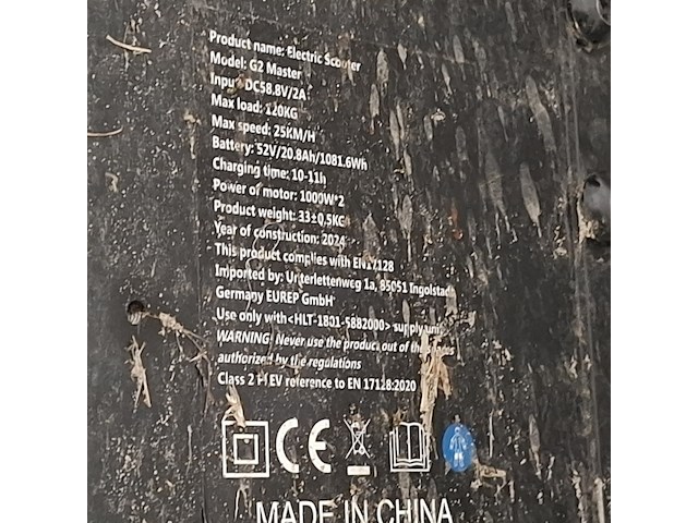 Elektrische step, kukirin, g2 master, 2024 - afbeelding 9 van  17