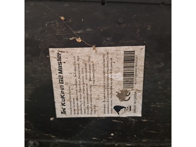 Elektrische step, kukirun, g2 master - afbeelding 9 van  18