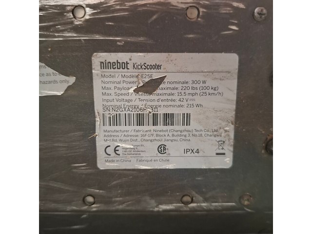 Elektrische step, ninebot, e25e - afbeelding 4 van  12