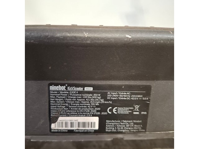 Elektrische step, ninebot, g30e ii, 2020 - afbeelding 5 van  13