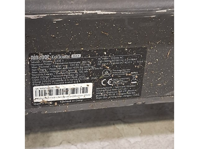 Elektrische step, ninebot , g30e ii - afbeelding 3 van  16